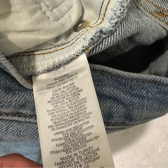 RE/DONE Originals || 70s Bootcut Jeans in Blazed Indigo Light Wash 26 - Picture 8 of 13